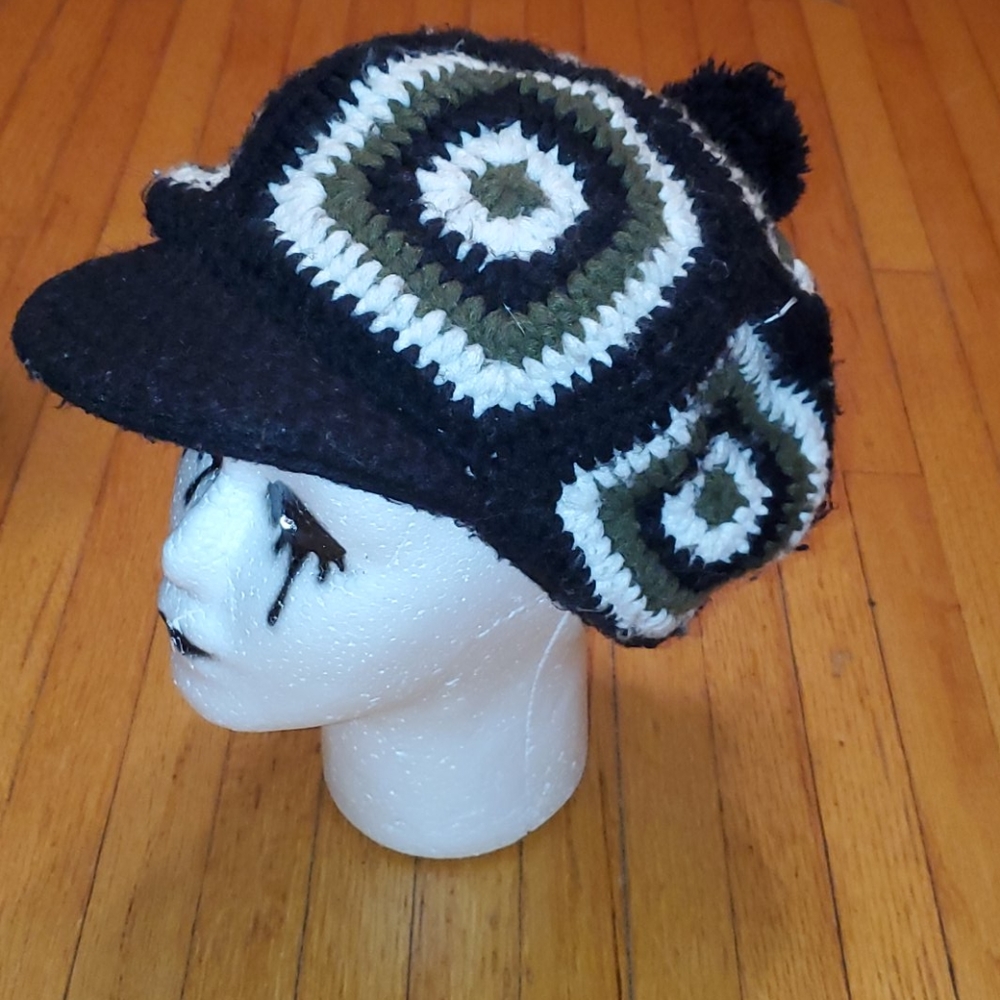 Billabong Granny squares knit hat